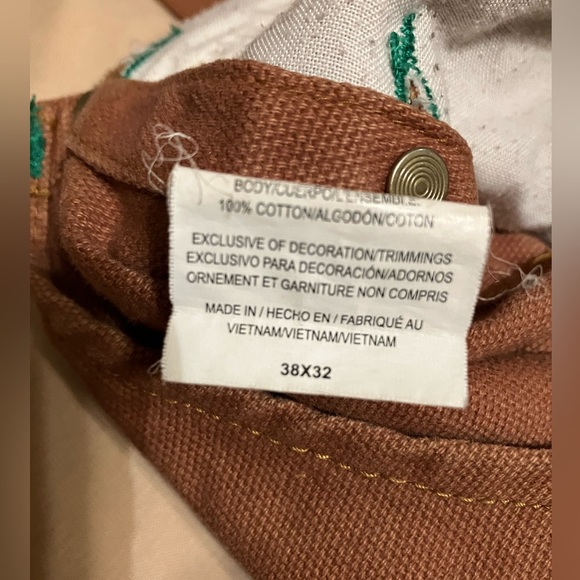 Overalls- Liberty brand. Very good used condition. Size 38 x 32 - Picture 5 of 5